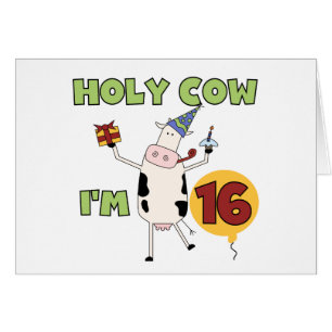 Holy Cow I'm 16 Tshirts and Gifts