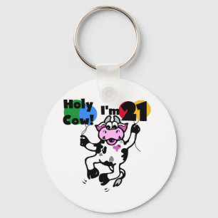 Holy Cow I'm 21 Tshirts and Gifts Key Ring