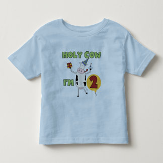 Holy Cow I'm 2 Birthday T-shirts and Gifts