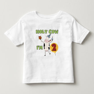 Holy Cow I'm 2 Birthday T-shirts and Gifts