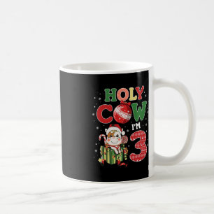 Holy Cow I'm 3 Birthday Boy 3rd Cow Farm Animals C Coffee Mug