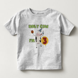 Holy Cow I'm 3 Birthday T-shirts and Gifts