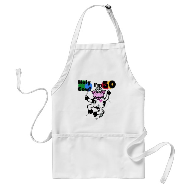 Holy Cow I'm 50 Tshirts and Gifts Standard Apron (Front)