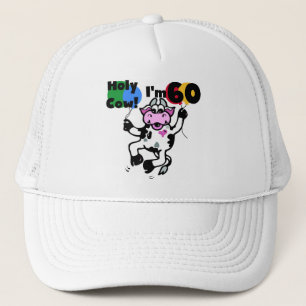 Holy Cow I'm 60 Tshirts and Gifts Trucker Hat
