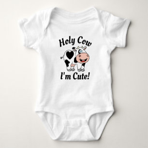 Holy Cow I'm Cute! Baby Bodysuit