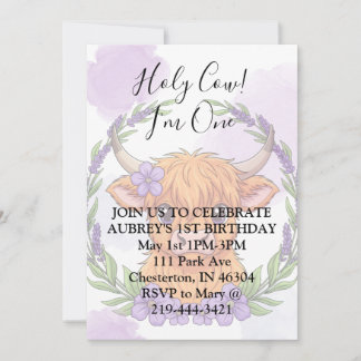 Holy Cow im one Invitation