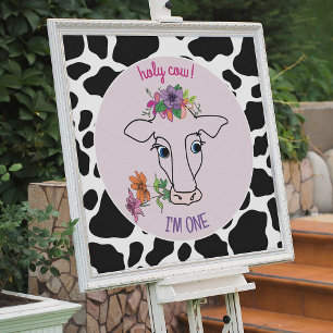 Holy Cow I'm One Poster