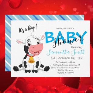 Holy Cow! It’s a Baby Boy Announcement