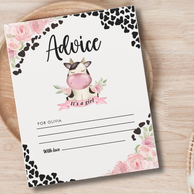 Holy Cow It's a Girl Cute Cow Baby shower (Creator Uploaded)