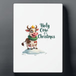 Holy Cow Its Christmas I Xmas Cow T-Shirt (3) Plaque<br><div class="desc">Holy Cow Its Christmas I Xmas Cow T-Shirt (3)</div>