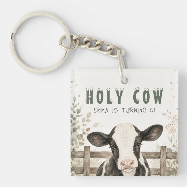 Holy Cow Keychain (Front)