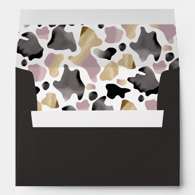 Holy Cow Print Birthday Envelope Liner (Back (Bottom))