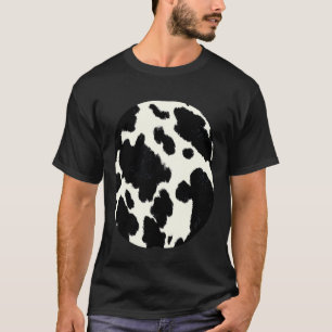 Holy Cow Print Pattern Funny Belly Halloween Pun C T-Shirt