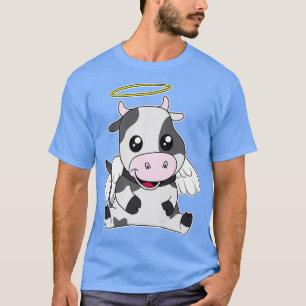 Holy Cow Pun Cute Manga Kawaii Cattle Heaven Farme T-Shirt