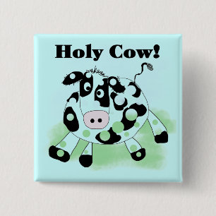 Holy Cow Tshirts and Gifts 15 Cm Square Badge