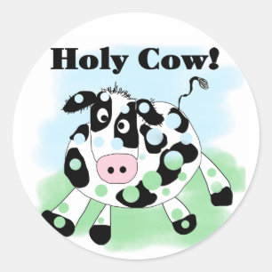 Holy Cow Tshirts and Gifts Classic Round Sticker
