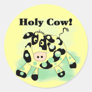 Holy Cow Tshirts and Gifts Classic Round Sticker
