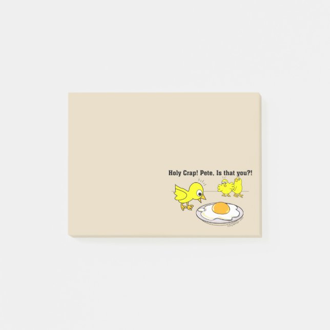 Holy Crap! Pete, is that you? Beige Post-it Notes (Front)