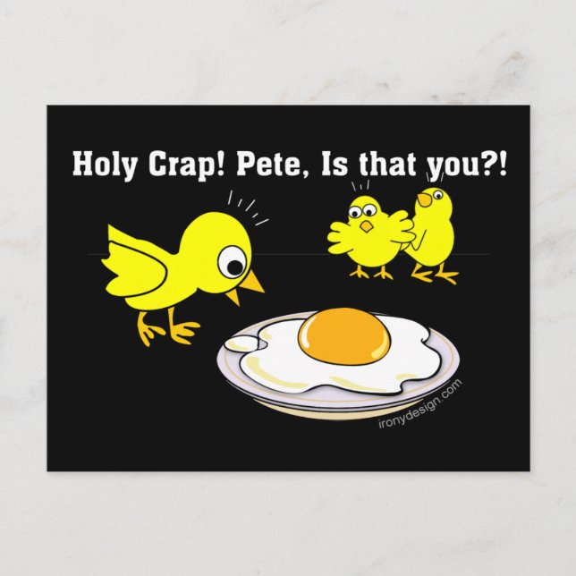 Holy Crap! Pete, is that you? Postcard (Front)