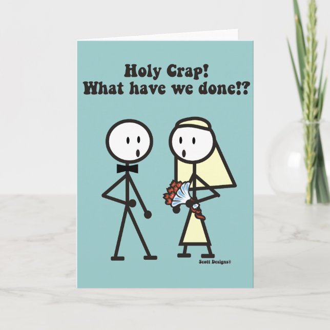 Holy Crap Wedding Cards (Front)