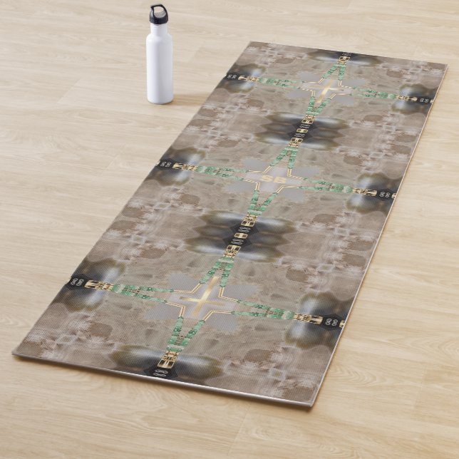 Holy Cross Abstract Brown Stone Yoga Mat (In Situ)