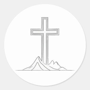 Holy Cross Classic Round Sticker