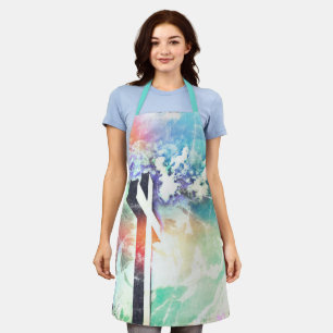 Holy Cross Distressed Grunge Apron