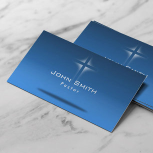 Holy Cross Light Blue Room Pastor Business Card