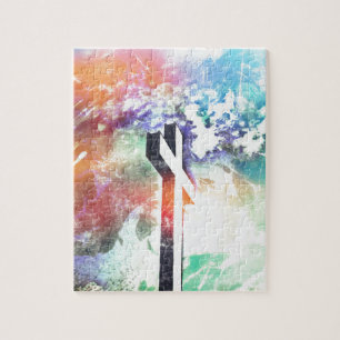 Holy Cross Pastel Distressed Jigsaw Puzzle