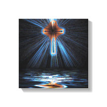 holy cross reflected on water