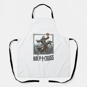 Holy Cross Vintage Basketball Religious Shirt Apron