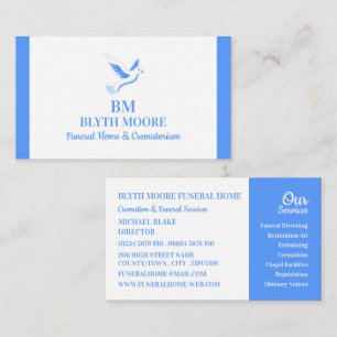 Holy Dove, Funeral Home, Directors Business Card