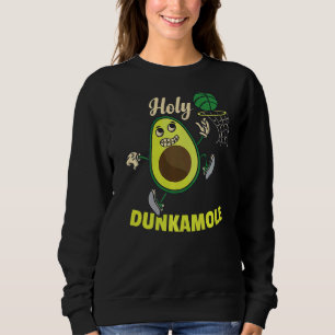 Holy Dunkamole Avocado Basketball Kids Guacamole A Sweatshirt