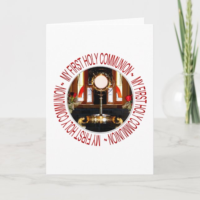 Holy Eucharist Holy Communion Card (Front)