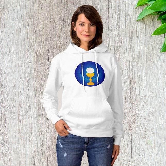 Holy Eucharist Womens Hoodie (Creator Uploaded)