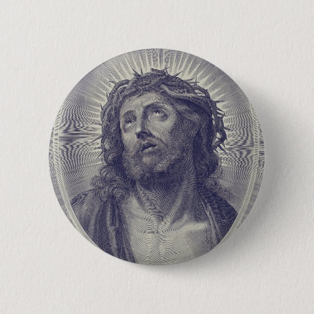 Holy Face of Jesus 6 Cm Round Badge (Front)