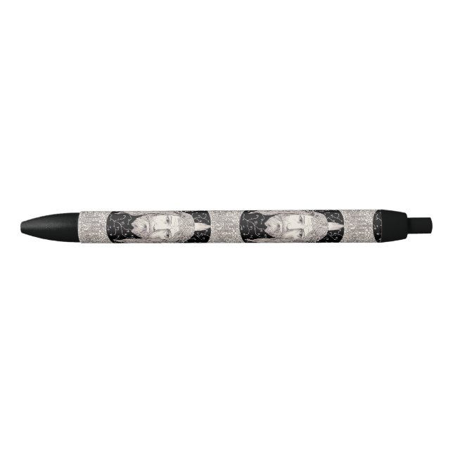 Holy Face of Jesus Christ Black Ink Pen (Front)