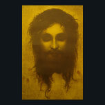 Holy Face of Jesus Christ / Veronica's Veil Poster<br><div class="desc">Image of the Holy Face of Jesus,  also known as "Veronica's Veil."</div>
