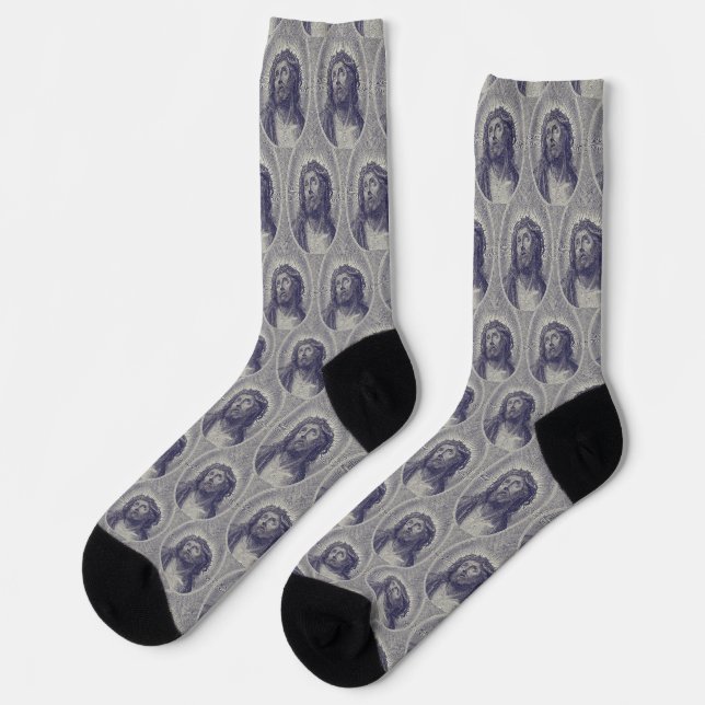 Holy Face of Jesus Socks (Left)
