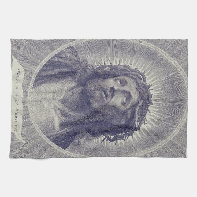 Holy Face of Jesus Tea Towel (Horizontal)