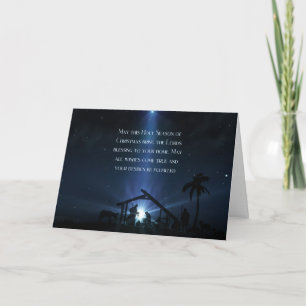 Holy Family and Star of Bethlehem Card