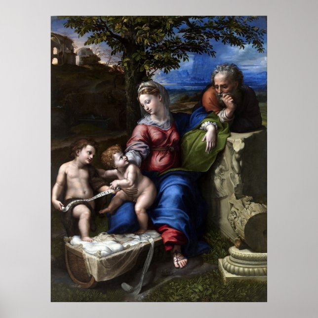 Holy Family Below the Oak - Raphael - c1518 Poster (Front)