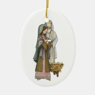 Holy Family Ceramic Tree Decoration