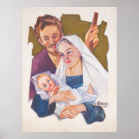 Holy Family Christmas – Kulhanek 1978 Print