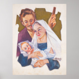 Holy Family Christmas – Kulhanek 1978 Print