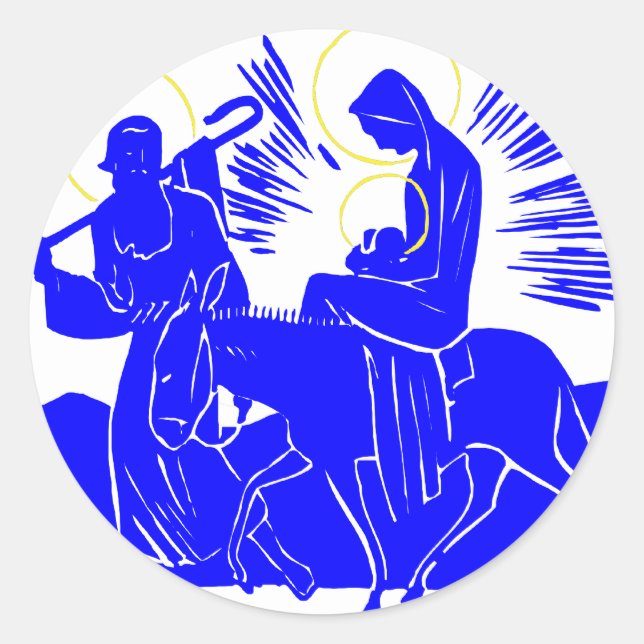 Holy Family Classic Round Sticker (Front)