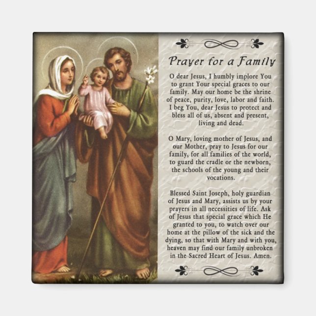 Holy Family Custom Fridge Magnet (Front)