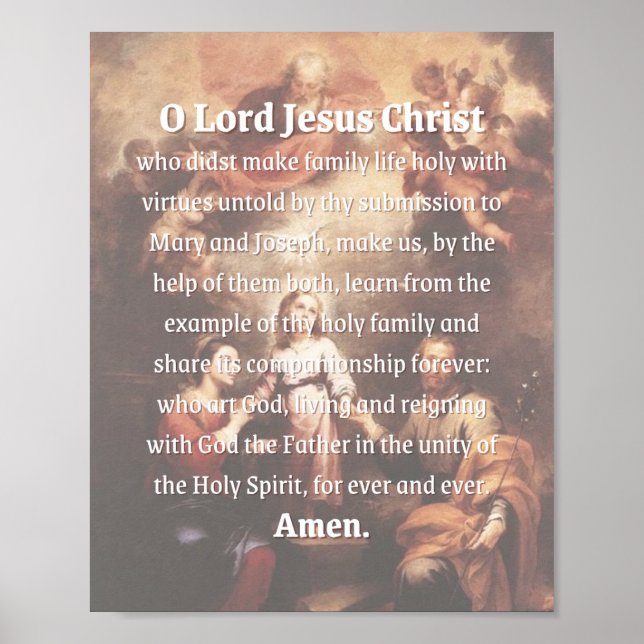 Holy Family (English) Print (Front)
