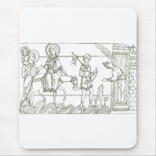 Holy Family Flights into Egypt Mouse Pad