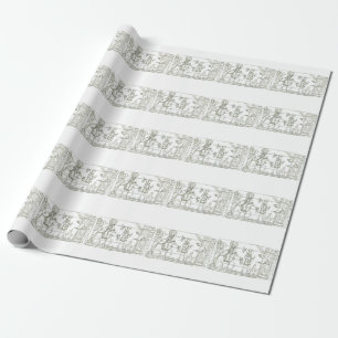 Holy Family Flights into Egypt Wrapping Paper